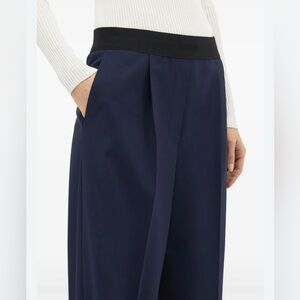 Judith & Charles Pleated Cropped Trousers/Pants
